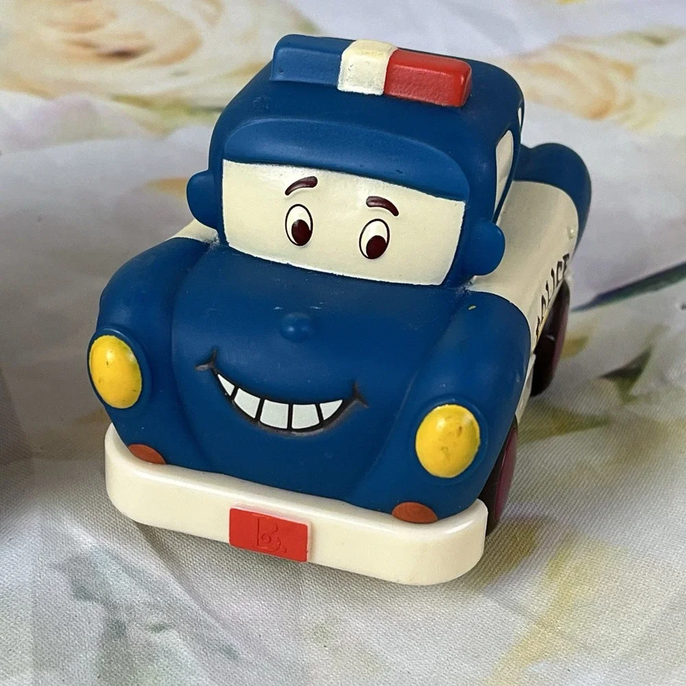 Mini Wheels Pull-Back Vehicles Bus Police Car Safety Just Be You Lot My B Toys